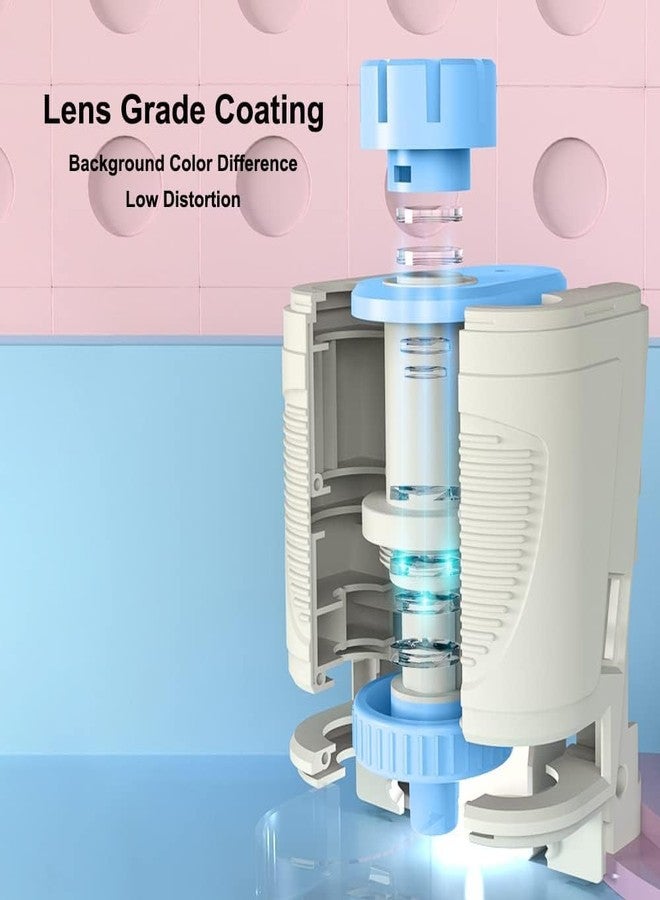 Cyrox مجهر تكبير Cyrox 60x-160X، مجهر محمول للأطفال مع حامل للهاتف وإضاءة LED، مناسب لعشاق العلوم، مجهر تعليمي صغير (قطعة واحدة) - Image 3